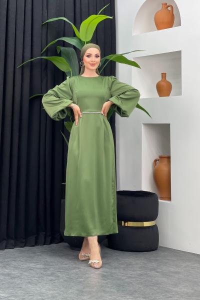 Safir Abiye Fıstık Yeşili