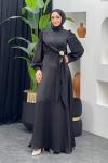 Seçil Saten Abiye Siyah