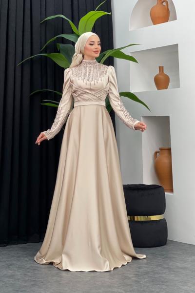 Sevgi Abiye Taş Rengi