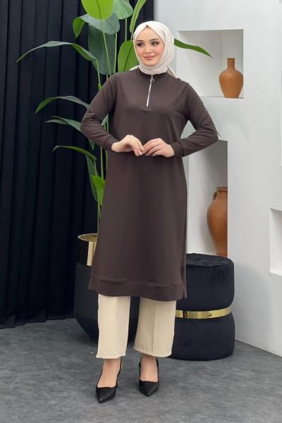 Sevim Tunik Kahverengi