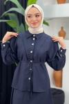 Şeyda Etekli Takım Lacivert