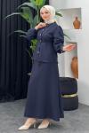 Şeyda Etekli Takım Lacivert