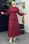 Şeyda Etekli Takım Bordo