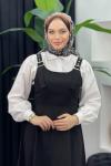 Sülfür Gabardin Jile Siyah