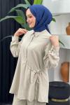 Uğur Pantolonlu Takım Taş Rengi