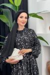 Varaklı Elbise Gümüş
