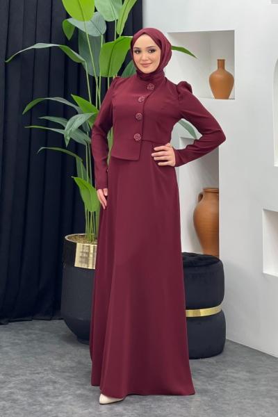 Venedik Abiye Bordo