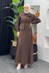 Yaren Etekli Takım Kahverengi