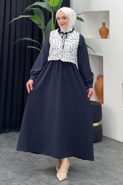 Yasemin Elbise Lacivert